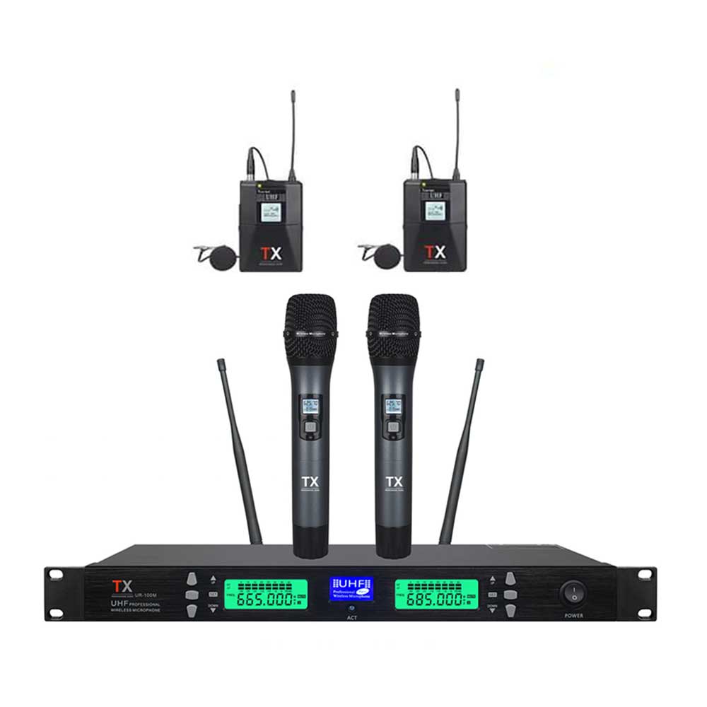 TX Dual Handheld Wireless Microphone System - UR-100M