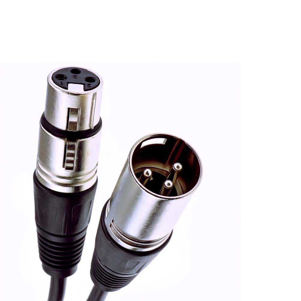 Front view of our premium XLR 20 Meter Audio Cable, showcasing its sleek design and quality construction Close-up of Connector on XLR Cable