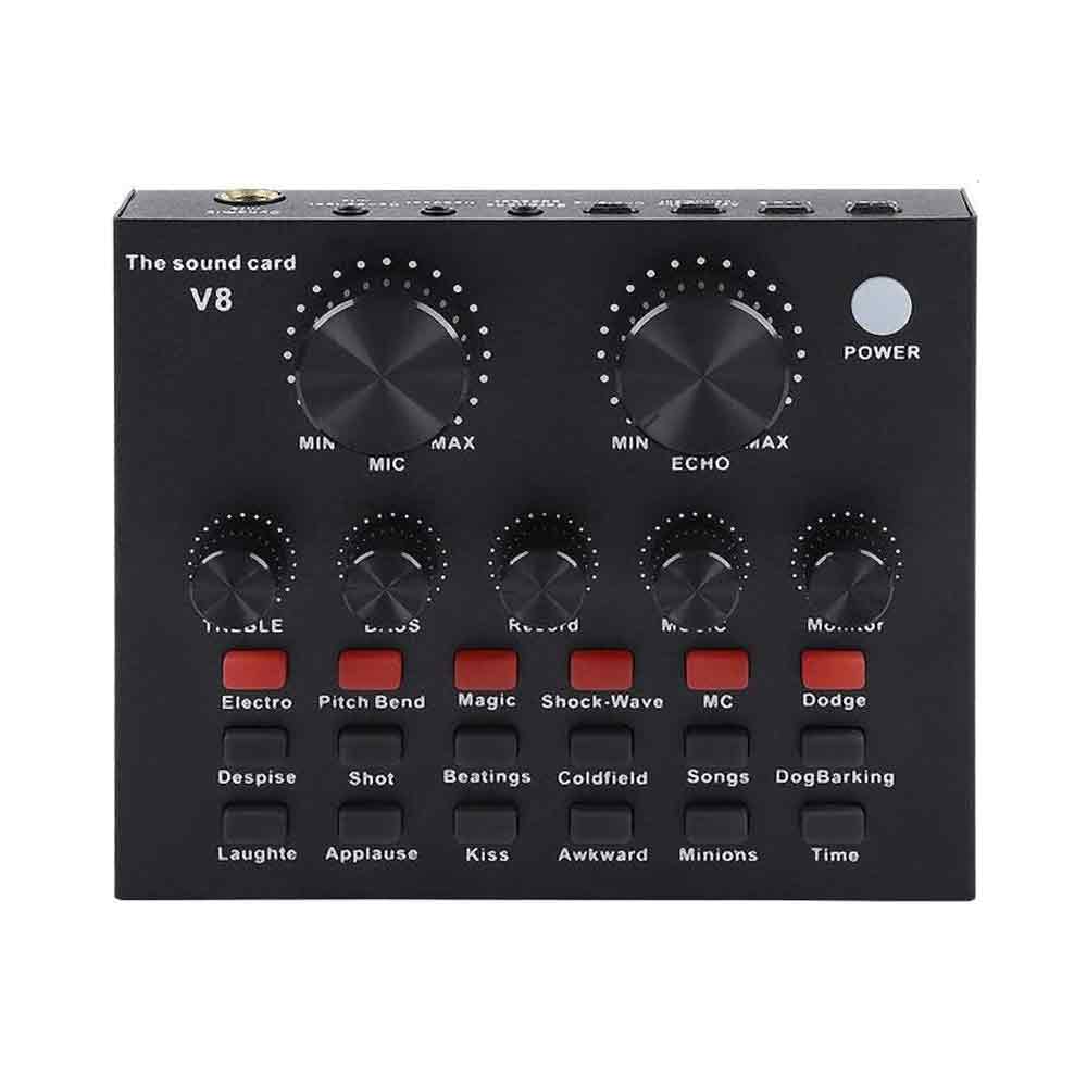 V8 USB Audio External Sound Card